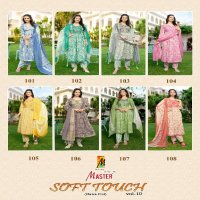 Master Soft Touch Vol-10 Wholesale Nayra Cut Kurtis With Pant And Dupatta