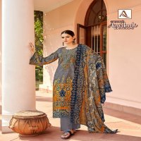 Alok Anarkali Vol-3 Wholesale Pure Cambric Cotton With Fancy Work Dress Material