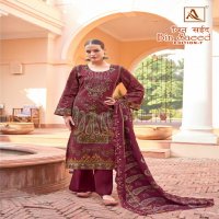 Alok Bin Saeed Vol-7 Wholesale Pure Cambric Cotton With Work Dress Material