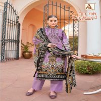 Alok Bin Saeed Vol-7 Wholesale Pure Cambric Cotton With Work Dress Material