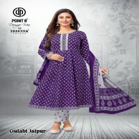 Deeptex Point 8 Gulabi Jaipuri Vol-2 Wholesale Anarkali Tops With Pant And Dupatta