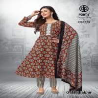 Deeptex Point 8 Gulabi Jaipuri Vol-2 Wholesale Anarkali Tops With Pant And Dupatta