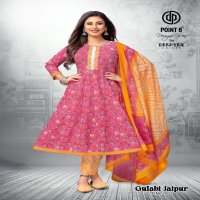 Deeptex Point 8 Gulabi Jaipuri Vol-2 Wholesale Anarkali Tops With Pant And Dupatta