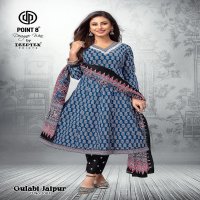 Deeptex Point 8 Gulabi Jaipuri Vol-2 Wholesale Anarkali Tops With Pant And Dupatta