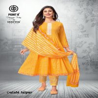 Deeptex Point 8 Gulabi Jaipuri Vol-2 Wholesale Anarkali Tops With Pant And Dupatta