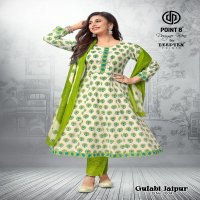 Deeptex Point 8 Gulabi Jaipuri Vol-2 Wholesale Anarkali Tops With Pant And Dupatta