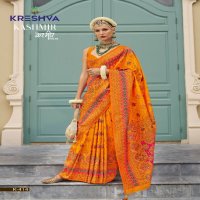 kashmir vol 2 by kreshva banarasi silk occasion wear saree wholesaler