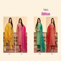 ibiza zhibtan vol 1 silk jacquard unique colours dress material for ladies