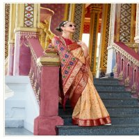 aaradhya by rajpath occasion wear tussar handloom silk saree online