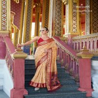 aaradhya by rajpath occasion wear tussar handloom silk saree online