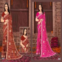 Jalnidhi Aashima 8 Wholesale Georgette With Work Sarees