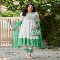 Kumb Kaya Wholesale Heavu Schiffli Work Stitched Salwar Kameez