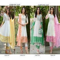 Kumb Kaya Wholesale Heavu Schiffli Work Stitched Salwar Kameez