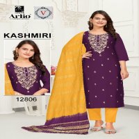 Artio Kashmiri Wholesale Rangila Silk Readymade Salwar Kameez Combo