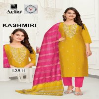 Artio Kashmiri Wholesale Rangila Silk Readymade Salwar Kameez Combo