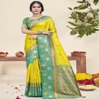 bunawat nirupa silk vol 05 wedding festival wear silk fabric saree collection