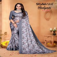 stylewell launch neeyati satin georgette beautiful saree