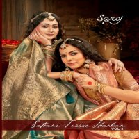 Saroj Satrani Tissue Jharkan Vol-3 Wholesale Soft Tissue With Jharkan Pallu Sarees