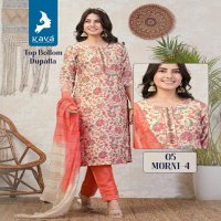 Kaya Morni Vol-4 Wholesale 3 Piece Straight Cut Readymade Salwar Kameez