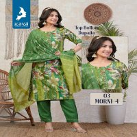 Kaya Morni Vol-4 Wholesale 3 Piece Straight Cut Readymade Salwar Kameez