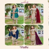 Aanchi Vidhi Wholesale Vichitra Fabrics Top With Pant And Dupatta