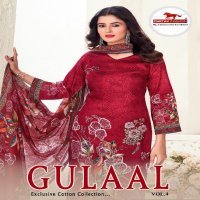 Chetak Gulaal Vol-4 Wholesale Jam Cotton With Aari Work Dress Material