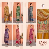 alok suit present sakhi vol 13 zam discharge designer print salwar suit