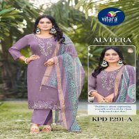 alveera by vitara fashion roman silk readymade luxurious combo suit for women