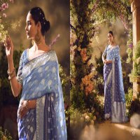 kimora khwahish 330-340 wedding wear banarasi Zari Tissue women saree