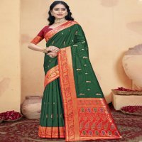 bunawat gulprabha silk wedding festival wear silk fabric saree collection