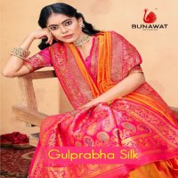 bunawat gulprabha silk wedding festival wear silk fabric saree collection