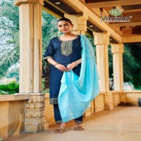 vaniska present fiza vol 4 roman silk classic simple readymade kurti With Pant And Dupatta