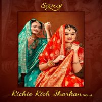 Saroj Richie Rich Jharkan Vol-5 Wholesale Fendi Fabrics With Jharkan Work Sarees