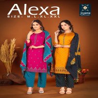 jiyana launch alexa roman silk fully stitch pretty look suit for womens