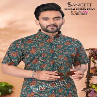 Sangeet Mumbai cotton print readymade unique colours mens kurta collection