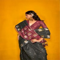 Rajtex Krystal Lotus Wholesale Tussar Handloom Weaving Silk Party Wear Sarees