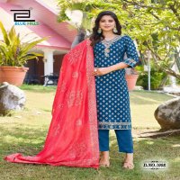 Blue Hills Lakshmi Wholesale 14 Kg Reyon Straight Kurti With Pant And Dupatta