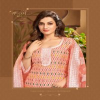 Jiyana Shiffa Wholesale Chanderi Jacquard Fabrics Readymade 3 Piece Suits