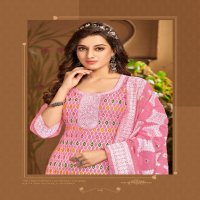 Jiyana Shiffa Wholesale Chanderi Jacquard Fabrics Readymade 3 Piece Suits