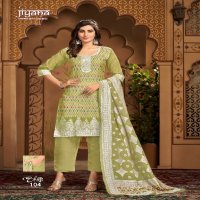 Jiyana Shiffa Wholesale Chanderi Jacquard Fabrics Readymade 3 Piece Suits