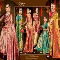 Saroj Sukhmani Tissue Paithani Vol-4 Wholesale Soft Tissue Paithani Silk Party Wear Suits