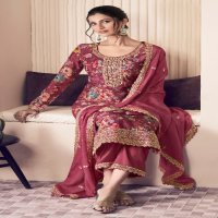 vinay kuleesh pahal vol 3 chinon exclusive design unstitch suits for ladies