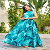 Chansi Elegance Wholesale Floral Printed Anarkali Gown Style Kurtis