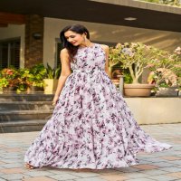 Chansi Elegance Wholesale Floral Printed Anarkali Gown Style Kurtis