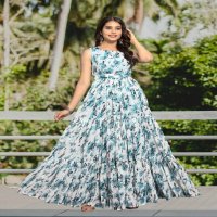 Chansi Elegance Wholesale Floral Printed Anarkali Gown Style Kurtis