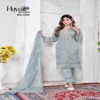 Haya Studio HS-1225 Wholesale Tunics And Cigarette Pants With Dupatta