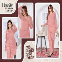 Haya Studio HS-1227 Wholesale Imported Velvet Satin Cord Set Collection