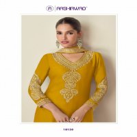 Aashirwad Roma Wholesale Premium Chinon Silk Free Size Stitched Suits