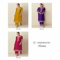 Aashirwad Roma Wholesale Premium Chinon Silk Free Size Stitched Suits