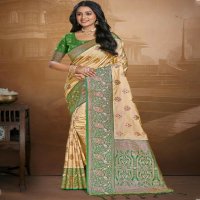 bunawat leela silk wedding festival wear silk fabric saree collection